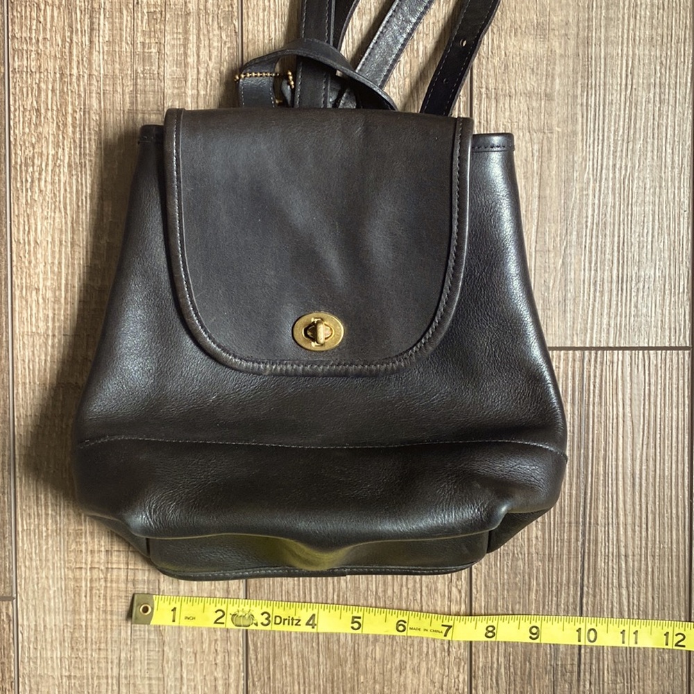 Coach leather backpack